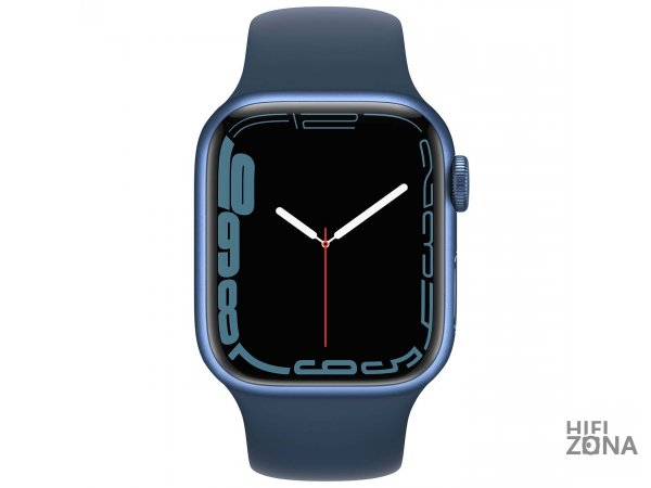 Смарт-часы Apple Watch Series 7 GPS 41mm Blue Al/Abyss Blue Sport MKN13RU/A