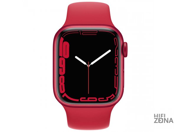Смарт-часы Apple Watch Series 7 GPS 41mm (PRODUCT)RED Alum. Sport MKN23RU/A