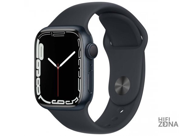 Смарт-часы Apple Watch Series 7 GPS 45mm MidnightAl/Midnight Sport MKN53