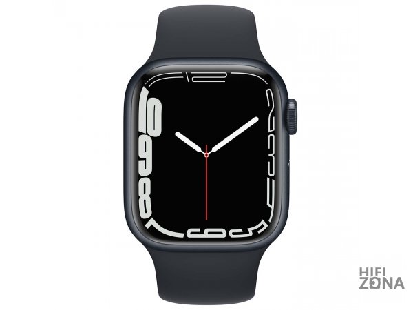 Смарт-часы Apple Watch Series 7 GPS 45mm MidnightAl/Midnight Sport MKN53