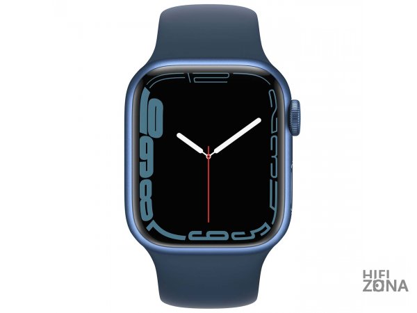 Смарт-часы Apple Watch Series 7 GPS 45mm Blue Al/Abyss Blue Sport MKN83RU/A