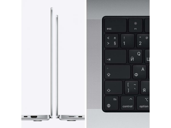 16.2" Ноутбук Apple Macbook Pro Late 2021 (3456×2234, Apple M1 Pro, RAM 16 ГБ, SSD 1 ТБ, Apple graphics 16-core), MK1F3LL/A, серебристый