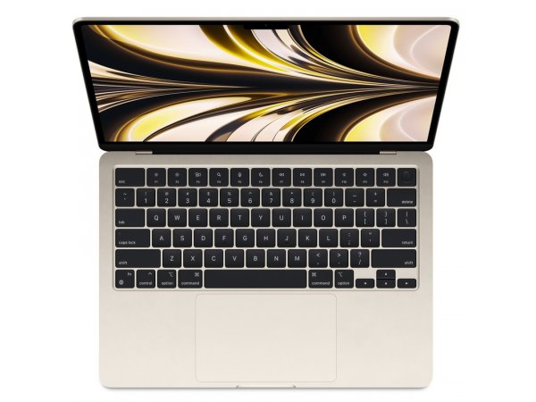 13.6" Ноутбук Apple MacBook Air 13 2022 2560x1664, Apple M2, RAM 8 ГБ, SSD 256 ГБ, Apple graphics 10-core, macOS, MLY13B/A, сияющая звезда, английская раскладка