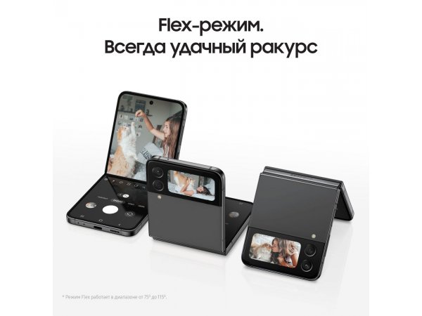 Смартфон Samsung Galaxy Z Flip4 8/256GB Graphite (SM-F721)